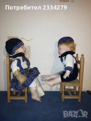 Стара децка количка и дървени столчета за кукли. , снимка 6 - Антикварни и старинни предмети - 53237036