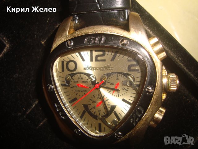 SARASTRO ДИЗАЙНЕРСКИ МАРКОВ МОДЕН ПОЗЛАТЕН ЧАСОВНИК с КАИШКА 21784