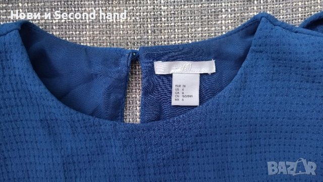 H&M Синя стилна рокля, снимка 4 - Рокли - 38886500