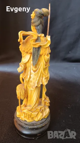 Антична Китайска фигурка,кост, снимка 4 - Антикварни и старинни предмети - 49868711