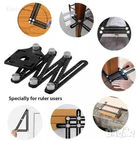 Измервателен инструмент с шест ъгъла и шаблон, снимка 6 - Други инструменти - 47912003