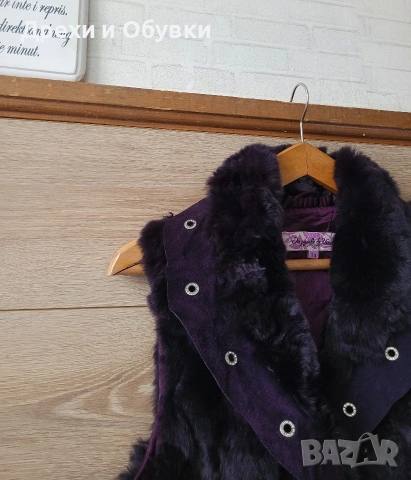 Елек естествен косъм и естествена кожа , снимка 5 - Елеци - 52772904