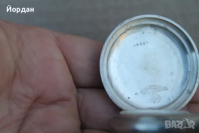 Стар сребърен джобен часовник, снимка 6 - Антикварни и старинни предмети - 50363834