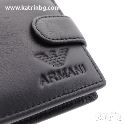 Колан и портфейл от естествена кожа| Мъжки подаръчен комплект-АРМАНИ, снимка 4 - Подаръци за мъже - 51642142