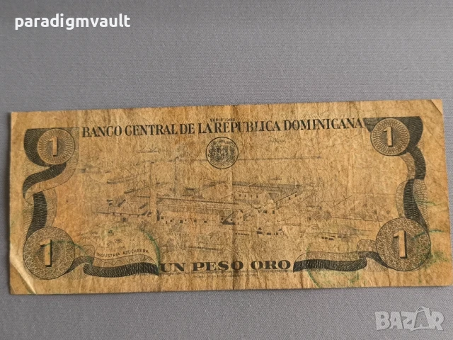 Банкнота - Доминикана - 1 песо | 1988г., снимка 2 - Нумизматика и бонистика - 51045396