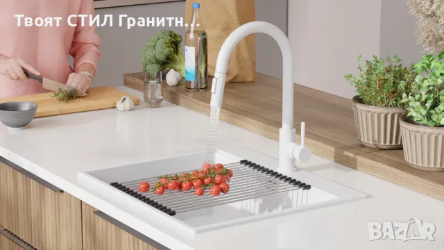 ПРОМО МИВКА+СМЕСИТЕЛ + Дозатор+Дъска+Безплатна доставка -38% ОТСТЪПКА, снимка 3 - Мивки - 49127416