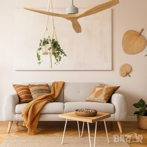 Вентилатор за таван Mellеrware Brizy Ceiling Fan с дистанц. управл.,45W,6 скорости,таймер,DC мотор, снимка 11 - Друга електроника - 51926432