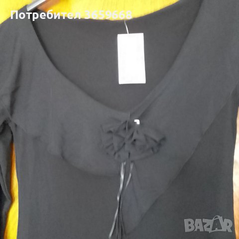  Mалка черна рокля/туника ,НОВА,размер М, снимка 2 - Рокли - 40570410