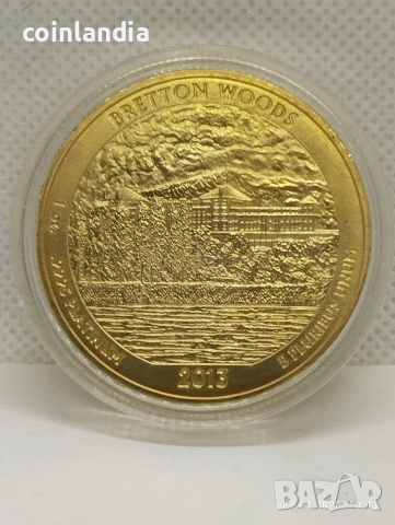 позлатена монета репродукция , снимка 2 - Нумизматика и бонистика - 53290288