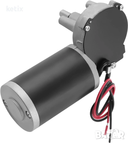 24 V реверсивен червячен мотор, висок въртящ момент 30 Nm, номинална мощност 45 W