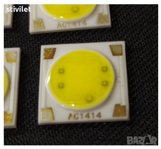 LED COB Керамична основа чип крушка 3W - AC220V Студено бяло. Ново, снимка 3 - Крушки - 37345019