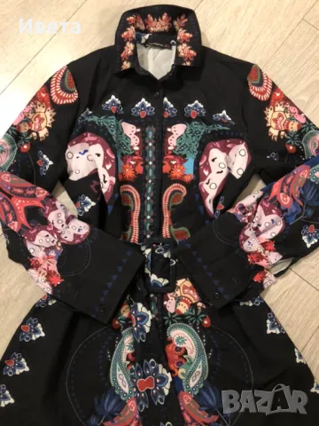 Дамска риза - рокля с колан