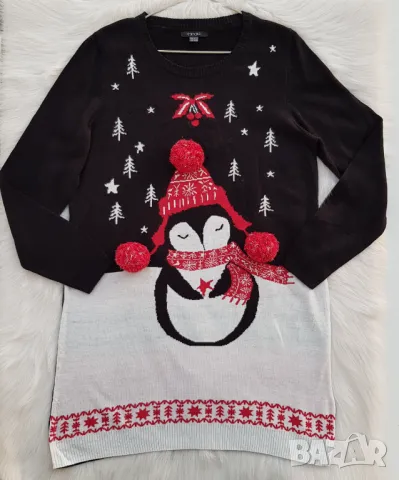 Дамска коледна рокля блузон Л-ХЛ , снимка 8 - Рокли - 48389224