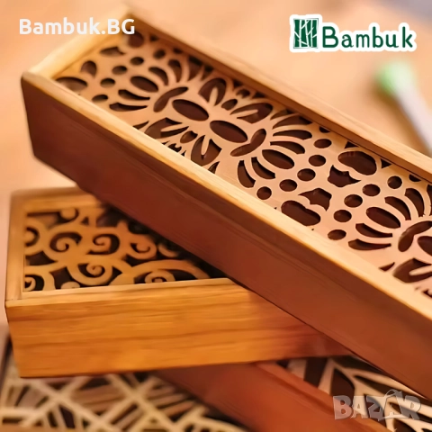 Несесер от дърво “Лиани”, снимка 4 - Ученически пособия, канцеларски материали - 52561550