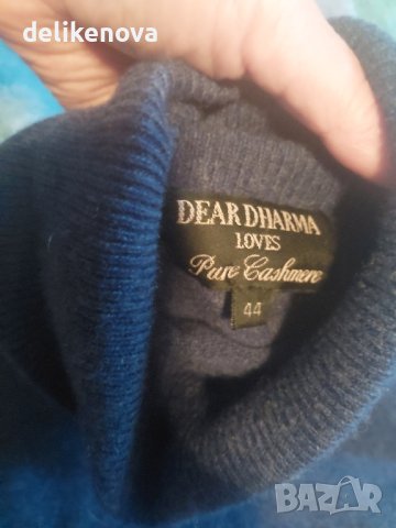 Кашмир  DEAR DHARMA Size M Кашмирен поло пуловер