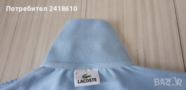 Lacoste Pique Cotton Classic Fit Mens Size 4 - M   ОРИГИНАЛ! Мъжка Тениска!, снимка 12 - Тениски - 50658485