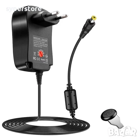 Зарядно Адаптер 220V Универсален Digital One SP01104 SY8 - 2А, 30W, 3-12V, с 8 накрайника, снимка 2 - Кабели и адаптери - 50714177