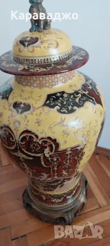 Огромна Ваза с капак, снимка 2 - Вази - 47501190