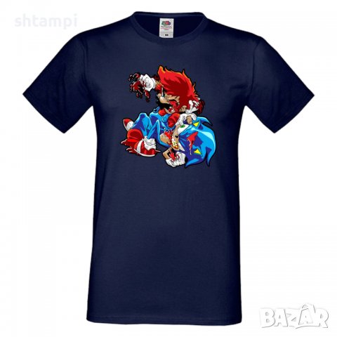 Мъжка тениска Mario Zombie VS Sonic Zombie Игра,Изненада,Подарък,Празник,Повод, снимка 13 - Тениски - 37238486