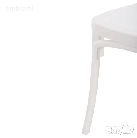 Стол ANJI в бяло трапезен градински, снимка 10 - Столове - 47537375