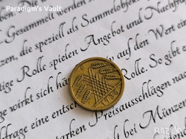 Райх монета - Германия - 5 пфенига | 1936г.; серия E, снимка 2 - Нумизматика и бонистика - 44006046