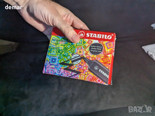 Маркери STABILO BOSS ORIGINAL - 10 броя - Черен, снимка 11 - Ученически пособия, канцеларски материали - 42940826