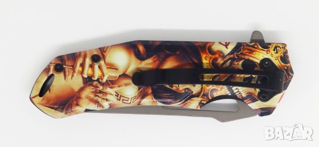 Browning X 89 - дизайнерски сгъваем полу автоматичен нож, 100x220, снимка 4 - Ножове - 40744592