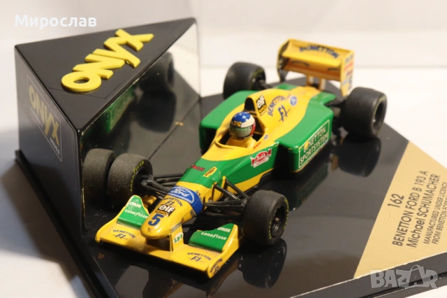 1:43 ONYX BENETTON FORD SCHUMACHER БОЛИД ФОРМУЛА F1, снимка 7 - Колекции - 53445244