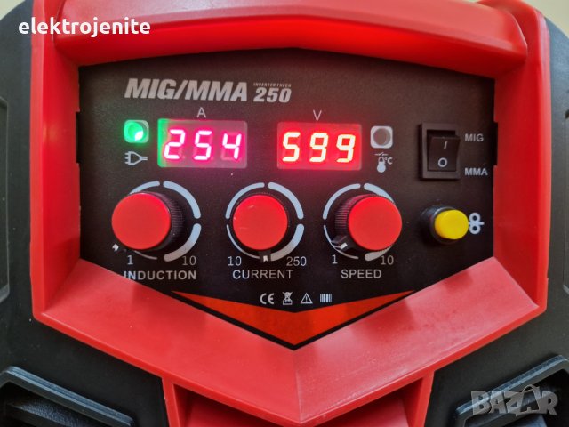 ПРОМОЦИЯ! Електрожен + Телоподаващо MIG -MMA -250Ампера Телоподаващ Апарат 250А