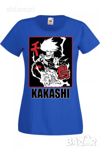 Дамска тениска Аниме Манга Naruto Hatake Kakashi 04 Chidori,Анимация,игра,Празник,Повод., снимка 4 - Тениски - 38059541