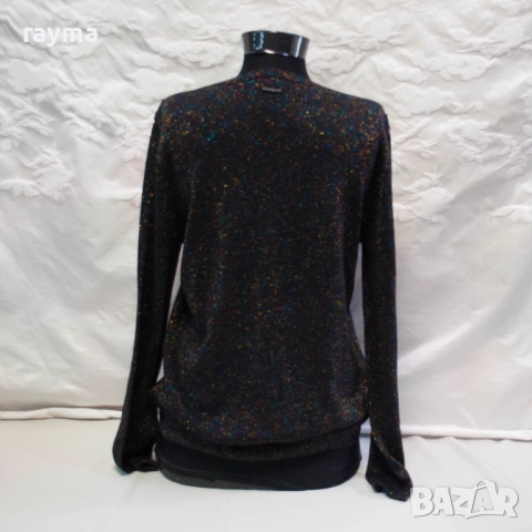 Desigual Maka дамски пуловер с ламе и пайети, снимка 2 - Блузи с дълъг ръкав и пуловери - 51832014