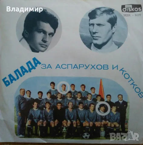 Грамофонна плоча "Балада за Аспарухов и Котков"