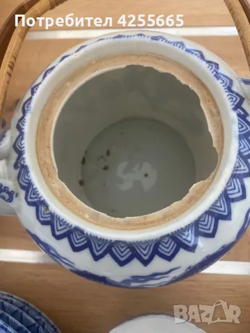 Китайски порцеланов сервиз, снимка 7 - Антикварни и старинни предмети - 47642012