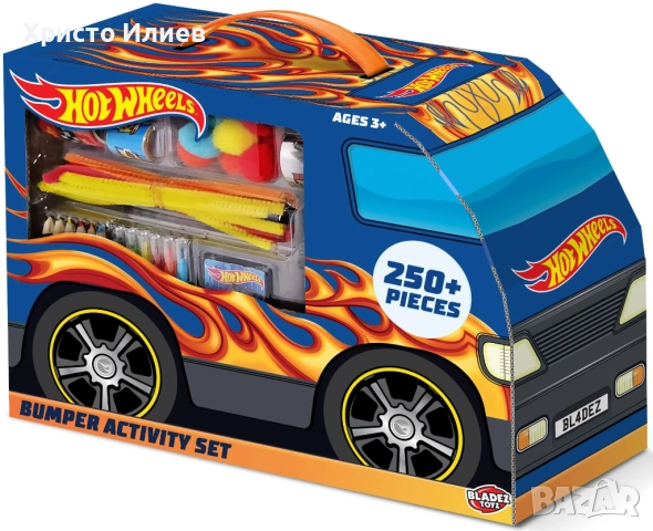 Детски творчески комплект Bladez Hot Wheels Mega Bus 250 части