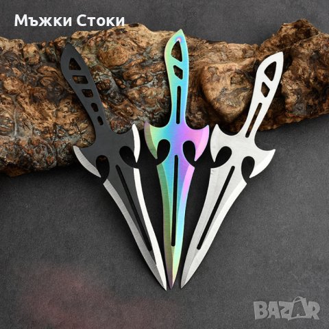 Ножове за хвърляне 3 броя комплект с калъф - Модел 13, снимка 6 - Ножове - 39216451