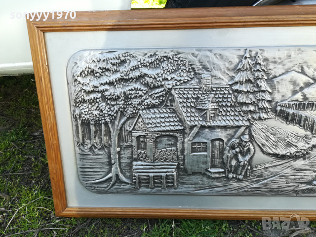 ГОЛЯМА КАРТИНА ОТ ГЕРМАНИЯ-МЕТАЛ ДЪРВО 2303241708, снимка 8 - Антикварни и старинни предмети - 44911475
