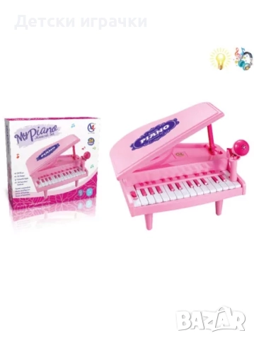 Детско пиано с микрофон, музикална играчка , снимка 4 - Музикални играчки - 52797916