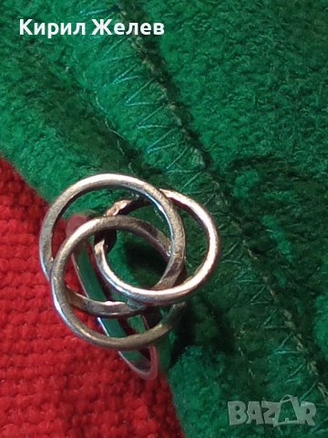 СТАР АЖУРЕН ДИЗАЙНЕРСКИ СРЕБЪРЕН ВИНТИДЖ ПРЪСТЕН ВИСОКА ПРОБА СРЕБРО 35244, снимка 8 - Пръстени - 39470795