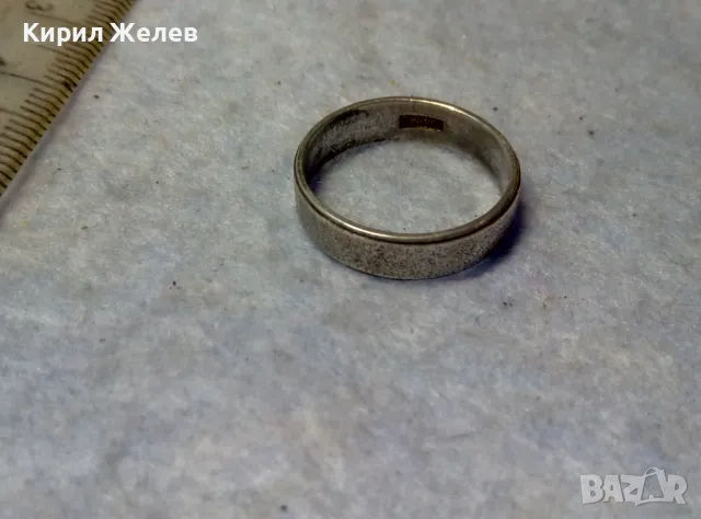 СТАР СРЕБЪРЕН ПРЪСТЕН Тип ХАЛКА СРЕБРО ВИСОКА ПРОБА с РЯДЪК ПЕЧАТ МАЙСТОРСКА РЪЧНА ИЗРАБОТКА 30569, снимка 9 - Антикварни и старинни предмети - 49767009