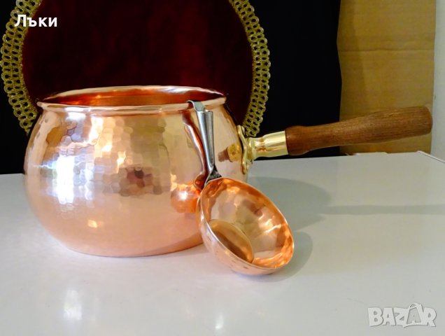 Меден черпак ръчно кован. , снимка 10 - Антикварни и старинни предмети - 36914776