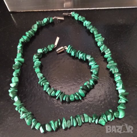 Гривна и колие естествен малахит Русия   НАМАЛЕНИЕ 