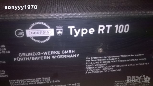 GRUNDIG TYPE RT 100-TUNER-РЕТРО КОЛЕКЦИЯ-ВНОС ХОЛАНДИЯ, снимка 15 - Ресийвъри, усилватели, смесителни пултове - 27768461