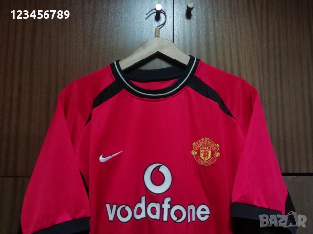 Manchester United Beckham Nike оригинална тениска фланелка Бекъм Манчестър Юнайтед екип 2002/2003, снимка 4 - Тениски - 52666709