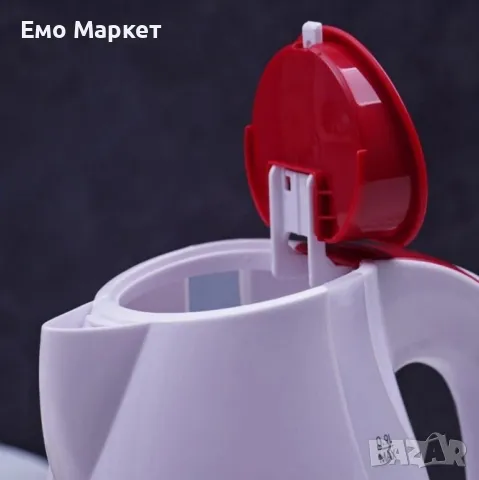 Електрическа кана Voltz Premium RP51230F, 1300W,  0.9л., Бяло/черно, бяло/червено, черен, снимка 7 - Кани - 49452430
