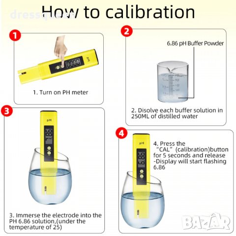 1131 Дигитален Ph метър Модел 2, снимка 6 - Други стоки за дома - 28490294