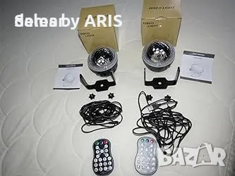 2 броя LED прожектор със сценични диско светлини, звездна светлина, парти, снимка 5 - Лед осветление - 49906474