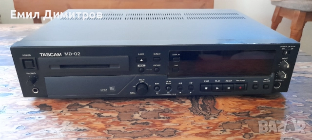 MD-02B | Professional MiniDisc Recorder - TASCAM, снимка 2 - Декове - 52360818
