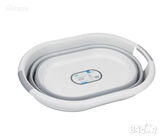 Сгъваем леген за дрехи. Размер: СГЪНАТ : д-55см; ш -25 ; в - 7см / разпънат: д- 55см; ш- 25см; в - 1, снимка 2 - Други стоки за дома - 52902709