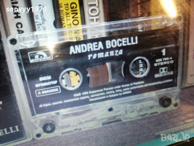 ANDREA BOCELLI 0601260838, снимка 2 - Аудио касети - 53002205
