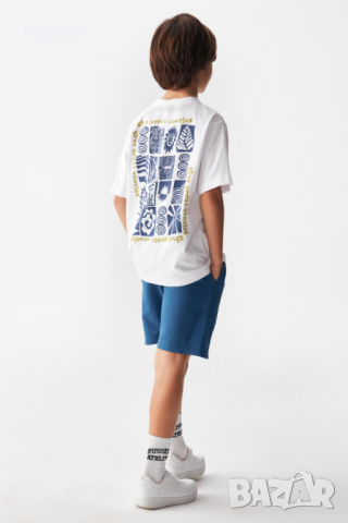 Тениска NK с апликация и на гърба 